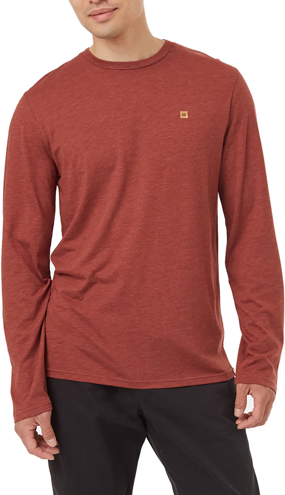 tentree Men's Treeblend Classic Long Sleeve T-Shirt - Red