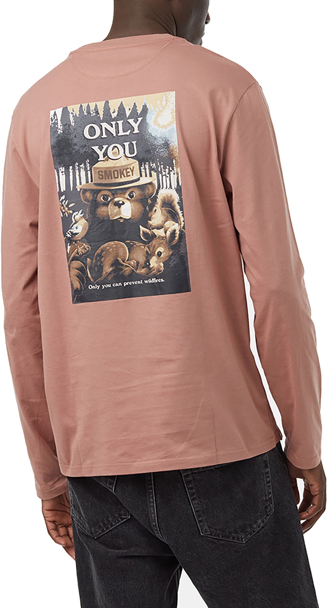 tentree Adult Smokey Only You Long Sleeve Graphic T-Shirt - Pink