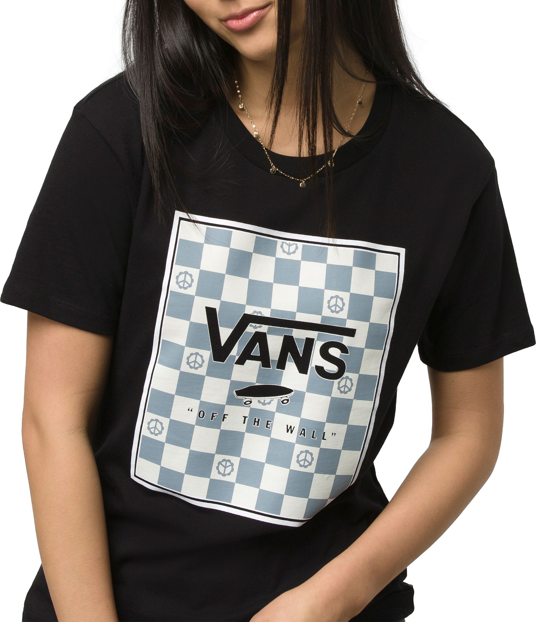 Vans Women s Poppy Box Relaxed Crewneck T Shirt