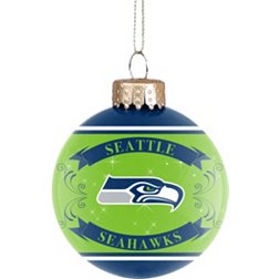 FOCO Seattle Seahawks Glass Ball Ornament