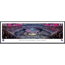 Blakeway Panoramas Kansas Jayhawks 2022 NCAA College Basketball Champions Standard Framed Picture