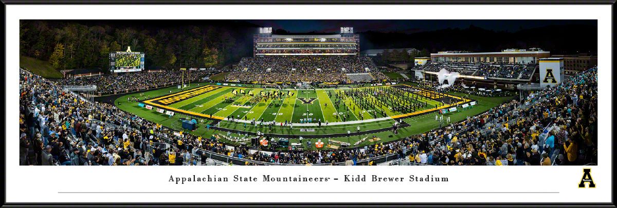 Blakeway Panoramas Appalachian State Mountaineers Standard Framed Picture