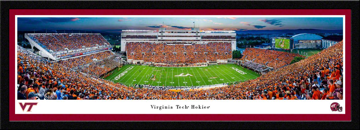 Blakeway Panoramas Virginia Tech Hokies Select Framed Picture