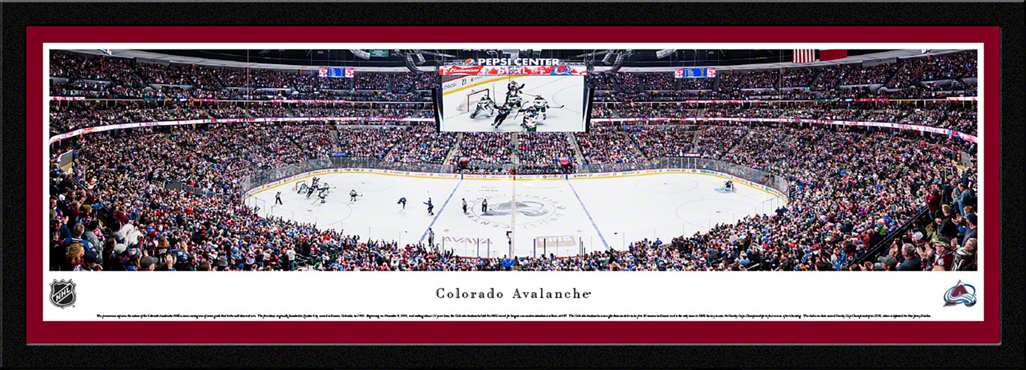 Blakeway Colorado Avalanche Select Panoramic Single Mat Photo Frame