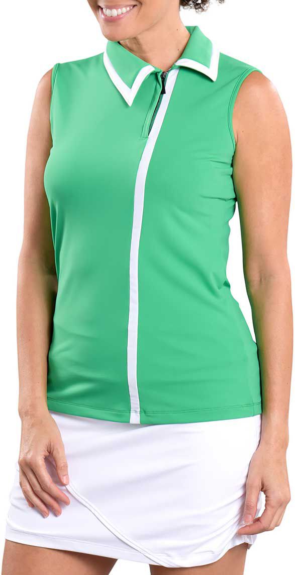 SwingDish Women's Kelly Sleeveless Golf Polo