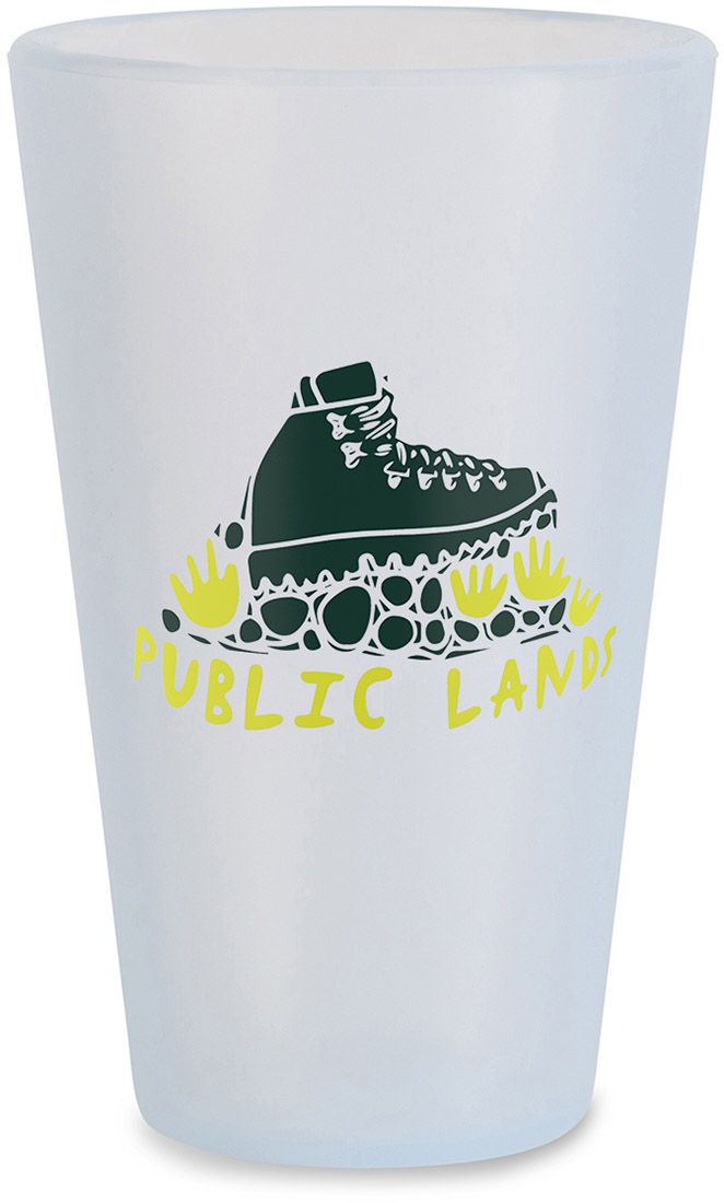 Silipint Public Lands Logo Silicone Pint Glass