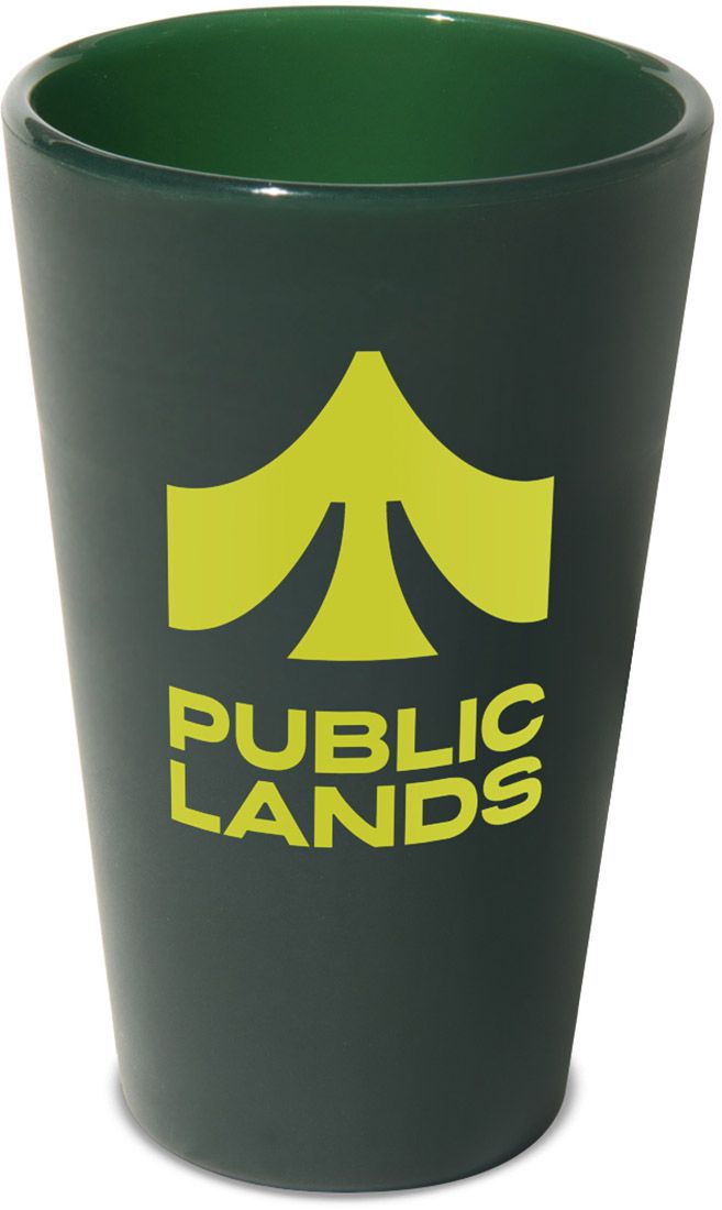Silipint Public Lands Logo Silicone Pint Glass