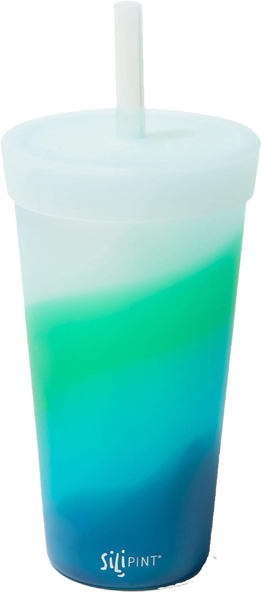 Silipint Silicone 32oz Straw Tumblers 2 Pack, Sugar Rush