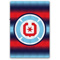 Pegasus Sports Chicago Fire Ombre Striped Blanket