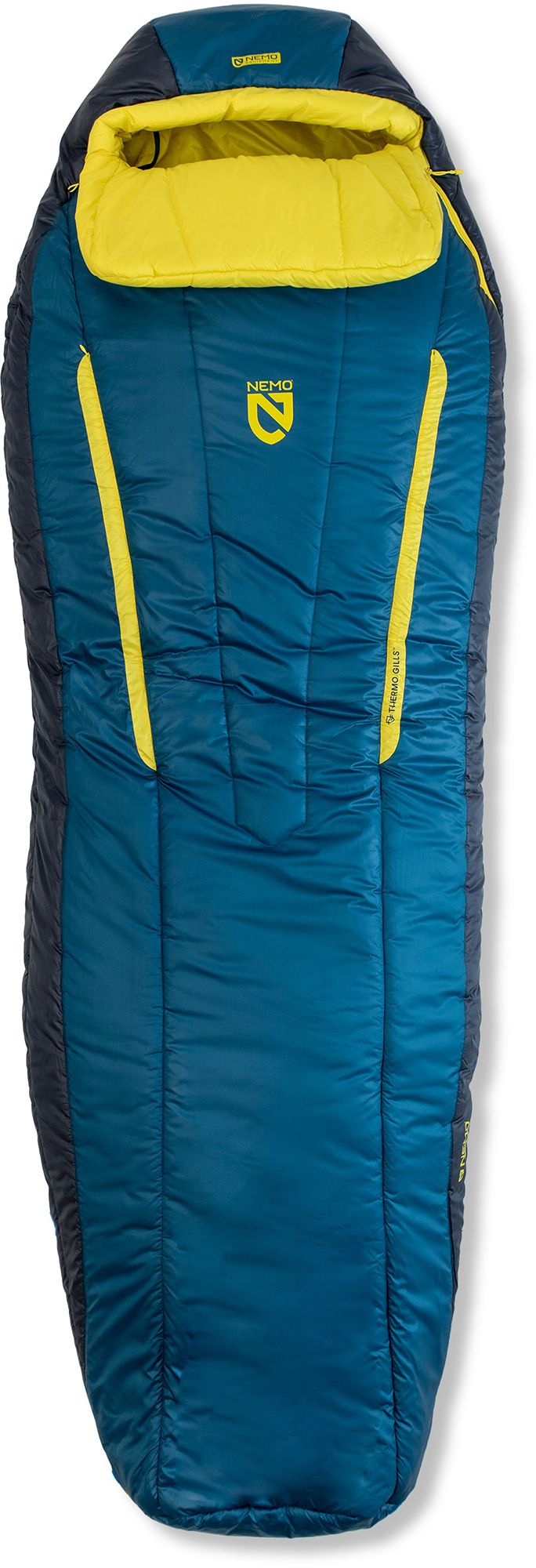 Photos - Other Bags & Accessories Nemo Men's Forte Endless Promise 20 Sleeping Bag, Long, Abyss/Green Sheen 