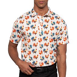 Waggle Men's Cocky Rooster Golf Polo