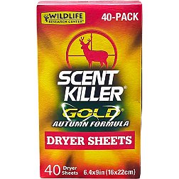 Wildlife Research Scent Killer Gold Autumn Formula Dryer Sheets – 40 Pack