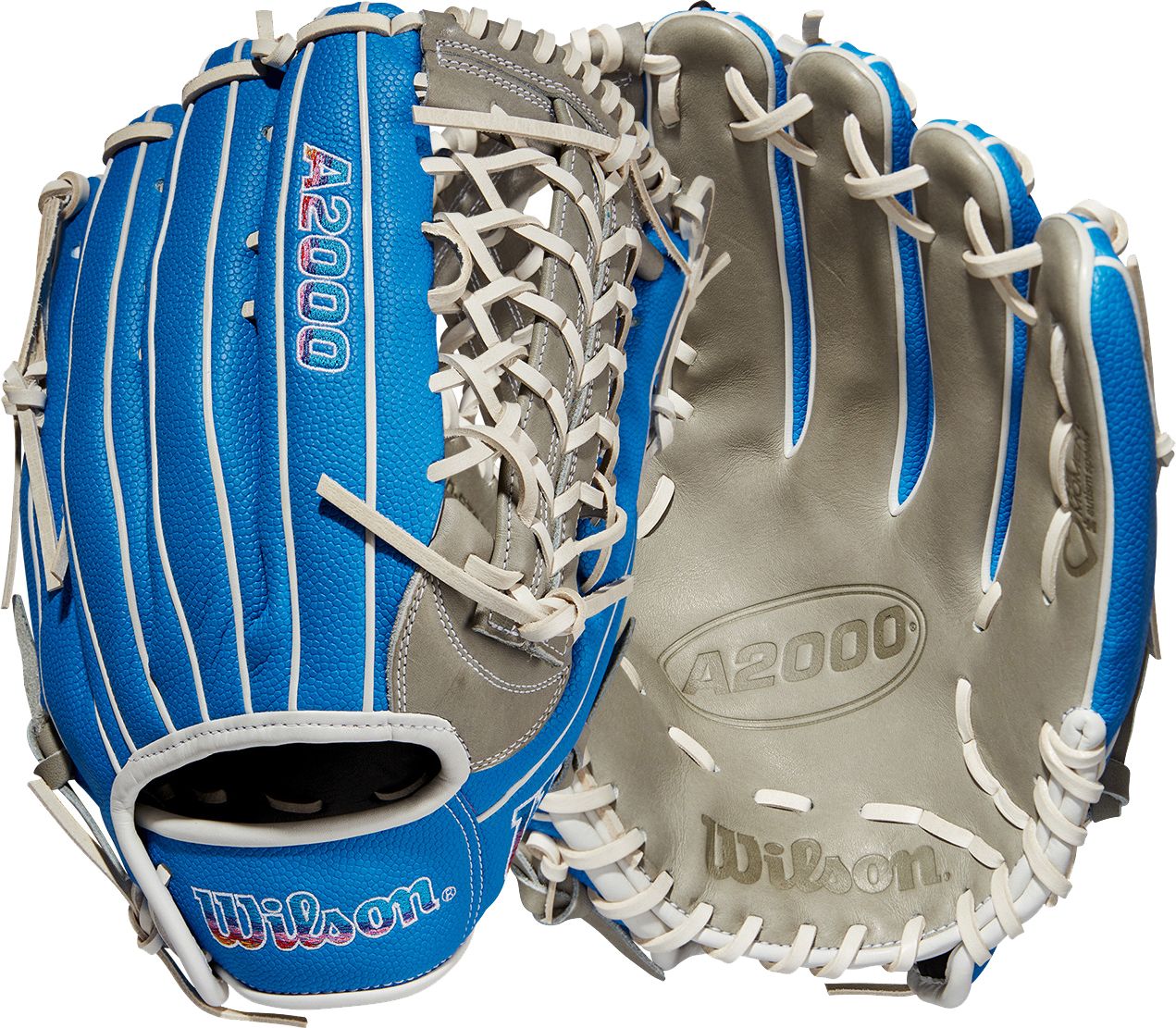 Wilson 12.25” PF92 A2000 Love the Moment Edition Glove, Blue/Grey