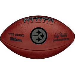Wilson Pittsburgh Steelers Metallic 'The Duke' 11'' Football