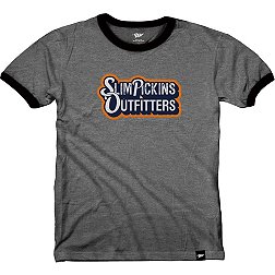 SlimPickins Outfitters Men's Logo Ringer Graphic T-Shirt