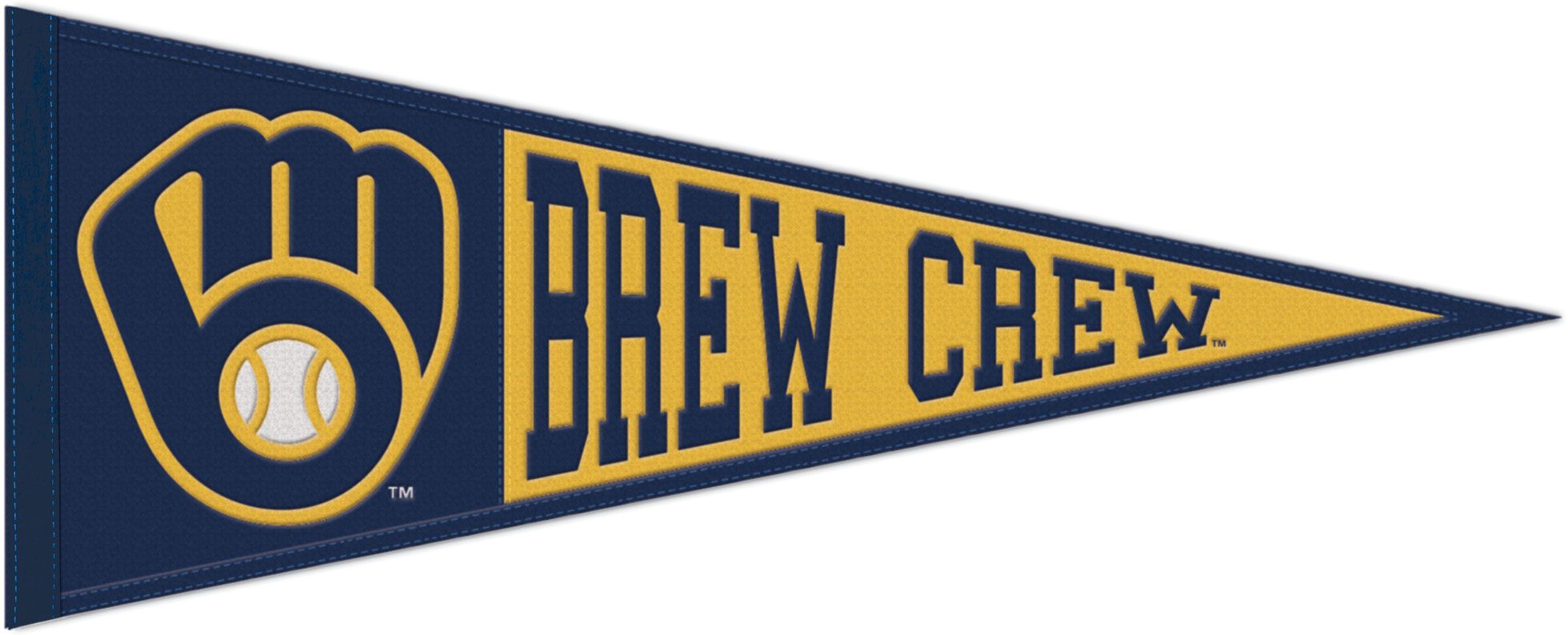 Wincraft Milwaukee Brewers Navy Wool Pennant