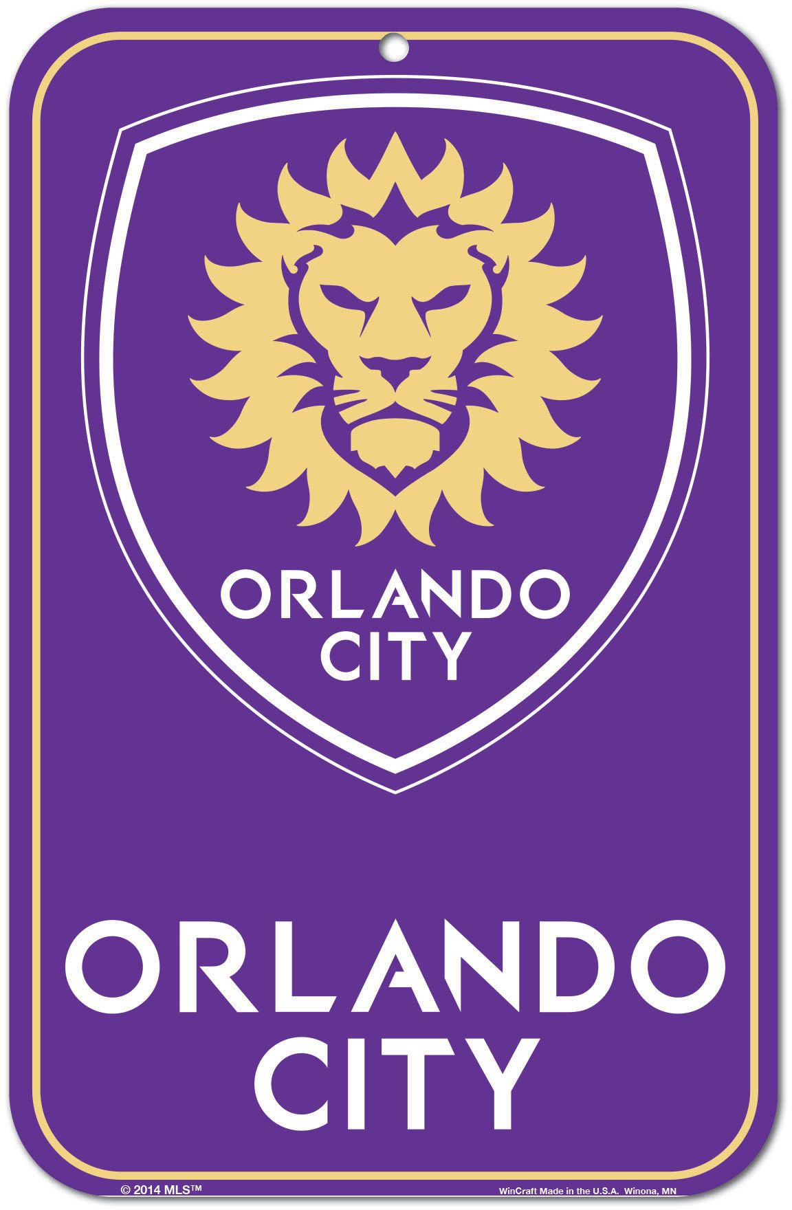 Wincraft Orlando City Plastic Sign