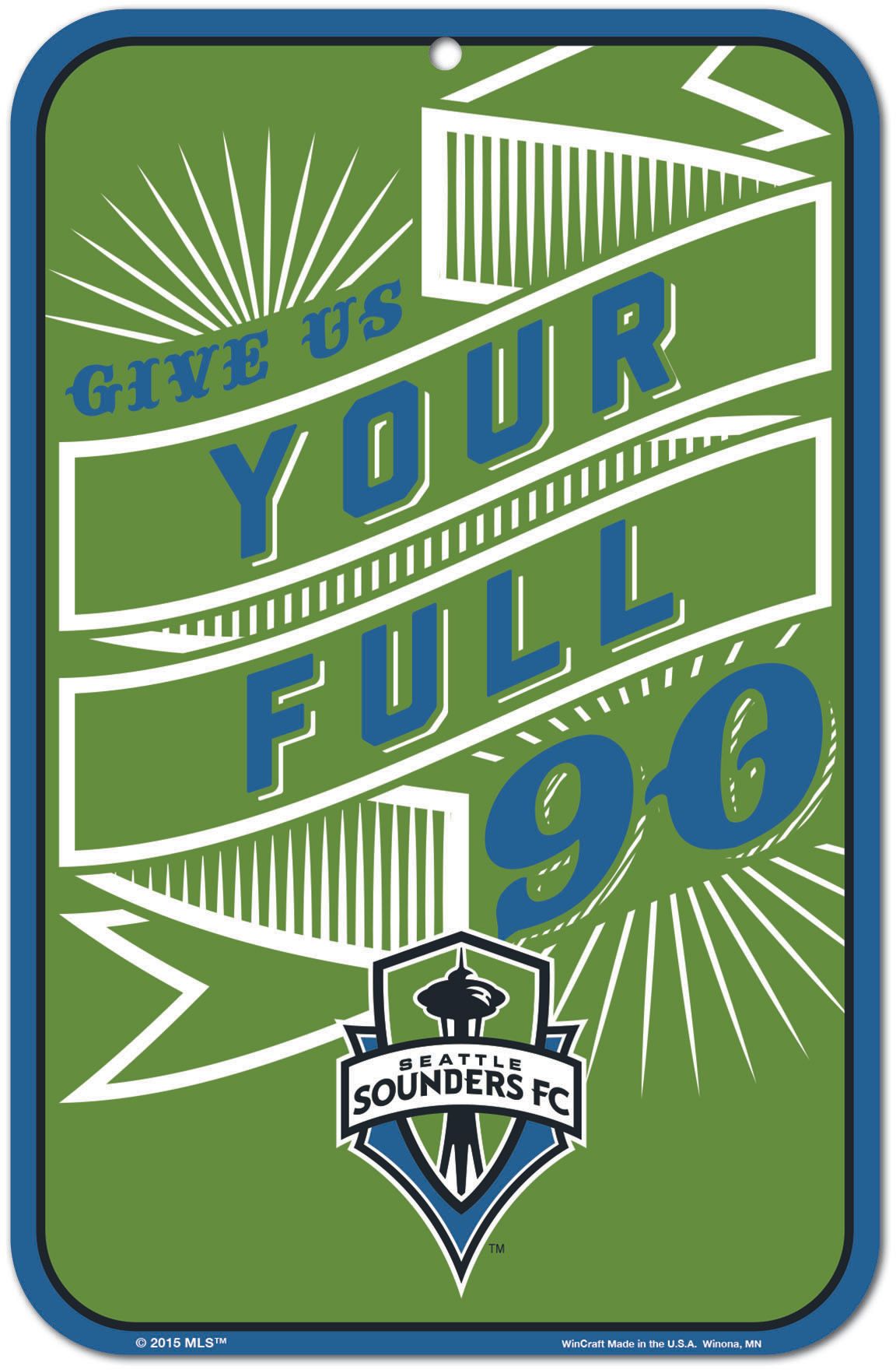 Wincraft Seattle Sounders Plastic Sign
