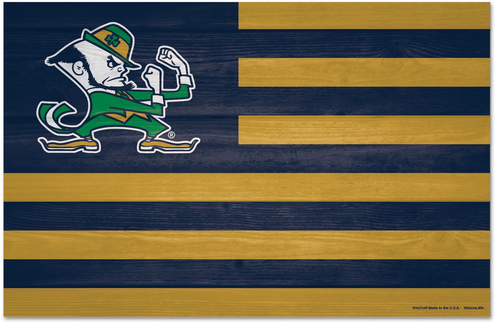 WinCraft Notre Dame Fighting Irish 11x17 Wood Americana Sign