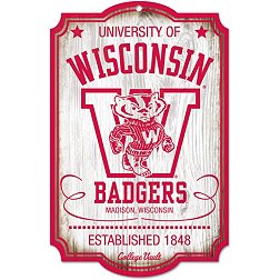 WinCraft Wisconsin Badgers 11x17 Retro Sign