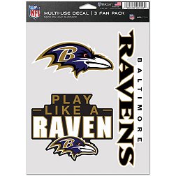 Logo Baltimore Ravens 3-Pack Fan Decal