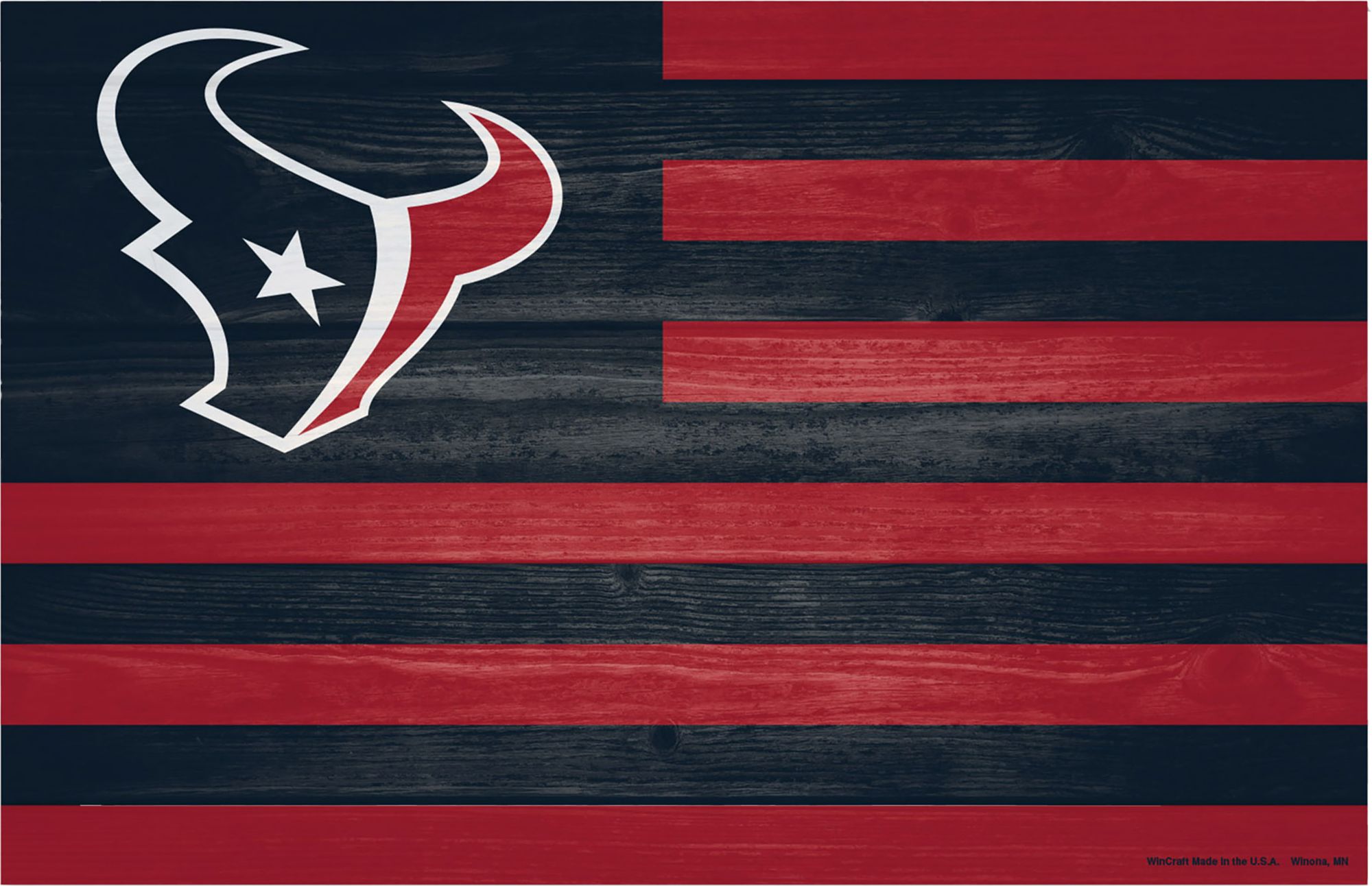 WinCraft Houston Texans 11'' x 17'' Americana Flag Sign