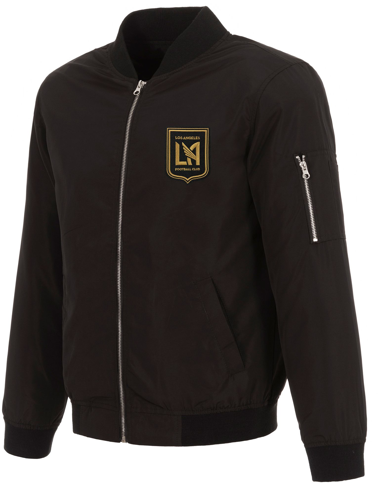 JH Design Los Angeles FC Black Bomber Jacket