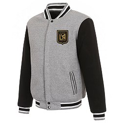 JH Design Los Angeles FC Black Reversible Fleece Jacket