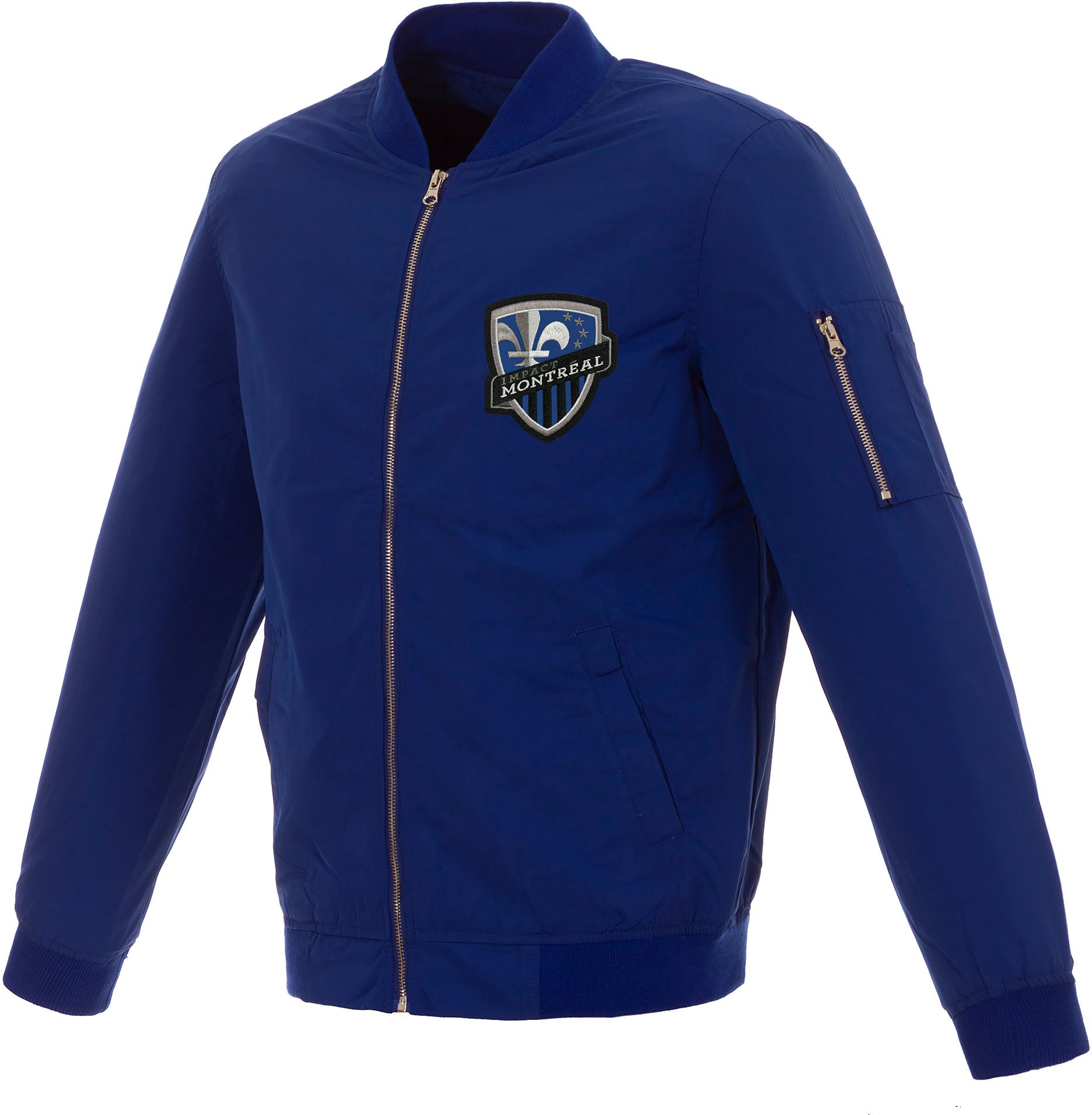 JH Design Montreal Impact Blue Bomber Jacket