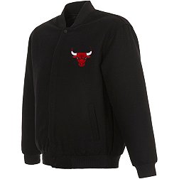JH Design Men's Chicago Bulls Black Reversible Wool Jacket