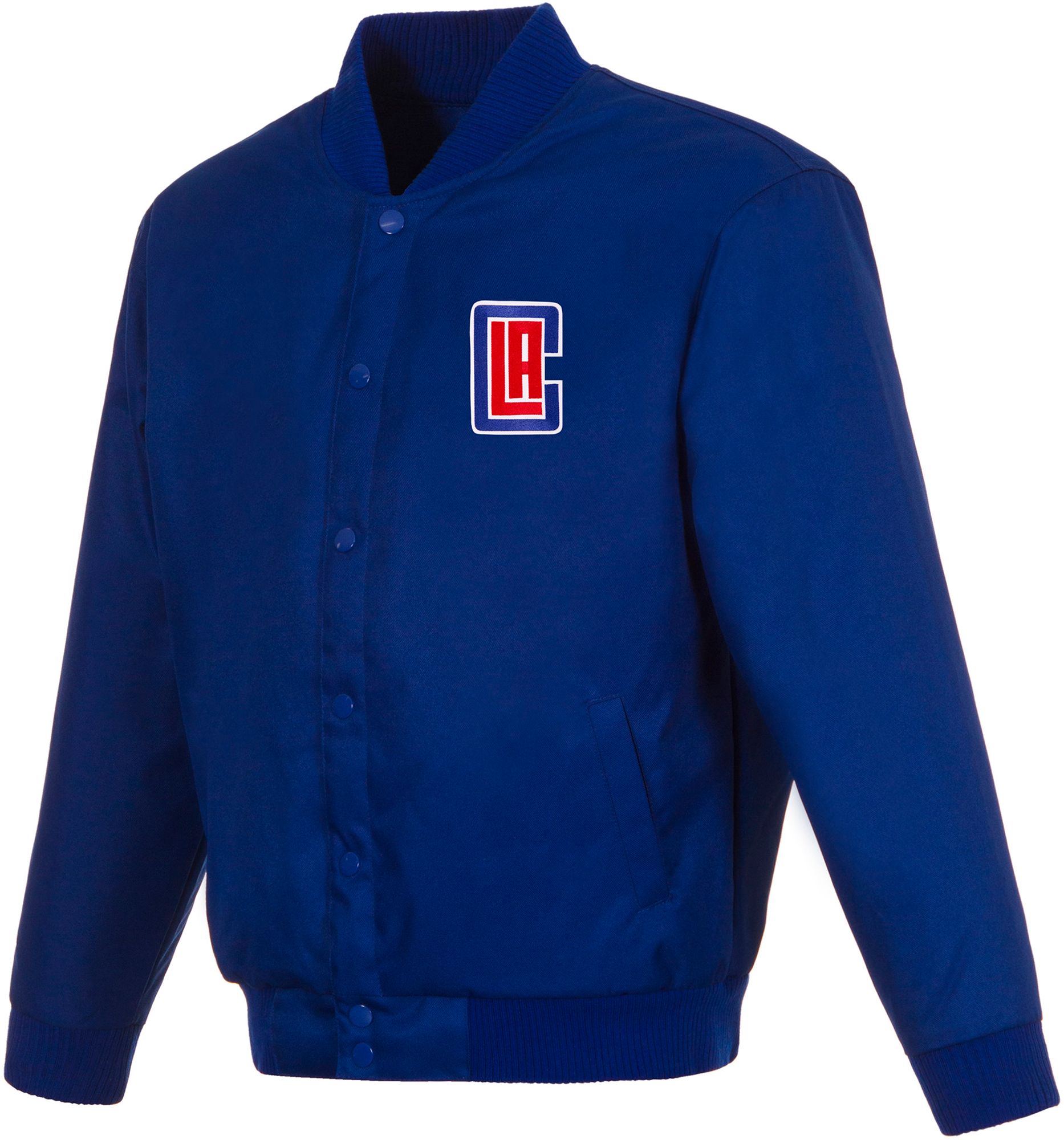 JH Design Men's Los Angeles Clippers Royal Twill Jacket
