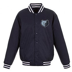 JH Design Men's Memphis Grizzlies Navy Twill Jacket