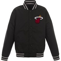JH Design Men's Miami Heat Black Twill Jacket