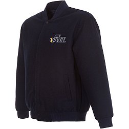 JH Design Men's Utah Jazz Navy Reversible Wool Jacket
