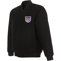 JH Design Men's Sacramento Kings Black Reversible Wool Jacket