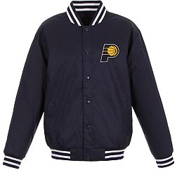 JH Design Men's Indiana Pacers Navy Twill Jacket