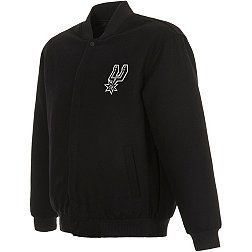 JH Design Men's San Antonio Spurs Black Reversible Wool Jacket