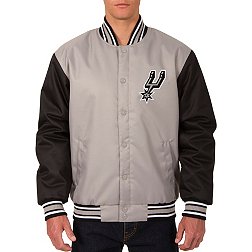 JH Design Men's San Antonio Spurs Grey Twill Jacket