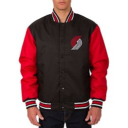 JH Design Men's Portland Trail Blazers Black Twill Jacket