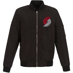JH Design Men's Portland Trail Blazers Black Bomber Jacket