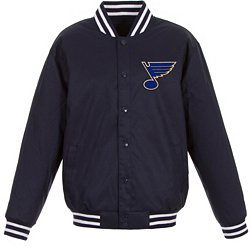 JH Design St. Louis Blues Navy Polyester Twill Jacket