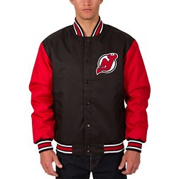 JH Design New Jersey Devils Black Polyester Twill Jacket