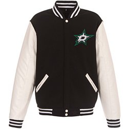 JH Design Dallas Stars Varsity Black Reversible Wool Jacket