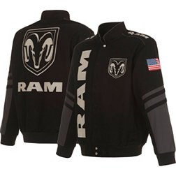 JH Design Ram Black Twill Racing Jacket