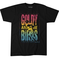 BreakingT Men's St. Louis Cardinals Paul Goldschmidt 'Goldy And The Birds' Black Graphic T-Shirt