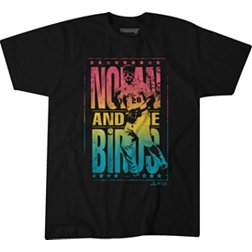 BreakingT Men's St. Louis Cardinals Nolan Arenado 'Nolan And The Birds' Black Graphic T-Shirt