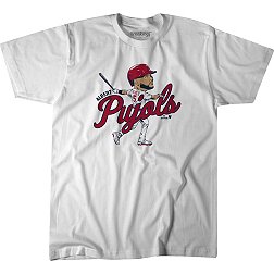 BreakingT Men's Philadelphia Phillies Trea Turner Red Graphic T-Shirt