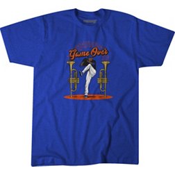 BreakingT Men's Edwin Diaz Royal 'Game Over' Graphic T-Shirt
