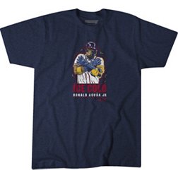 BreakingT Men's Ronald Acuña Jr. 'Ice Cold' Navy Graphic T-Shirt