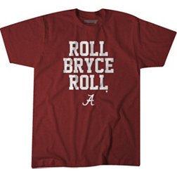 BreakingT Alabama Crimson Tide Crimson Roll Bryce Roll Football T-Shirt